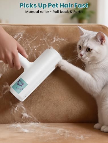 DELOMO Pet Hair Remover Roller, Reusable Lint Roller for Dog and Cat Hair