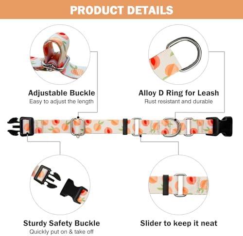 Hikiko Martingale Collar for Dogs with Special Pattern,Adjustable,S