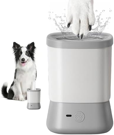 Electric Dog Paw Cleaner for Dogs，2 Speeds Automatic Dog Foot Paw Washer for Medium Large Cat Dog Pet