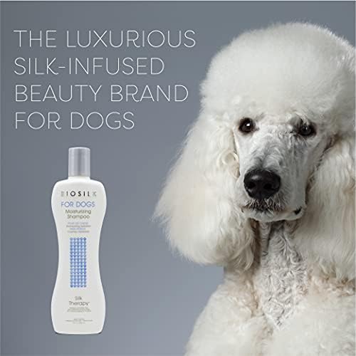BioSilk for Dogs Silk Therapy Moisture Dog Shampoo, 12 Fl Oz