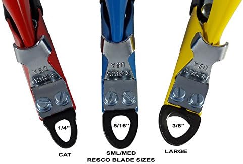 Resco Cat Nail Clippers, Guillotine Cat Claw Trimmer with Comfort Grips, Deluxe Red