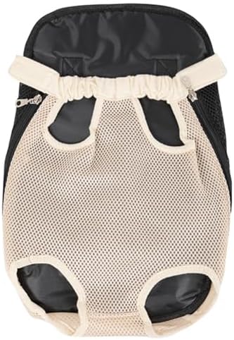 Front Cat Dog Backpack Travel Bag Sling Carrier Portable Outdoor Lightweight and Soft Comfortable Puppy Kitty Rabbit Double-Sided Pouch Shoulder Carry Tote Handbag Apricot S