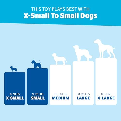BarkBox Star-Spangled Squeaks Dog Toy - Toy for Extra Small to Small Dogs