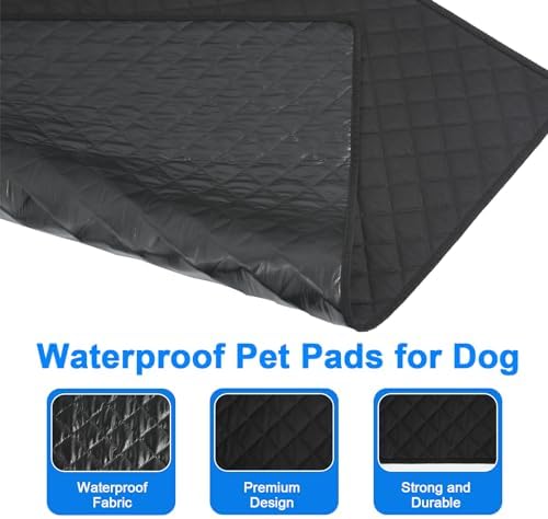 Washable Pee Pads for Dogs 34"x36" Reusable Puppy Pad Pet Training Pads, Waterproof Mat Non-Slip, Dog Pee Pad Whelping Pads Dog Mat-Playpen,Crate,Sofo,Car,Potty,Bed