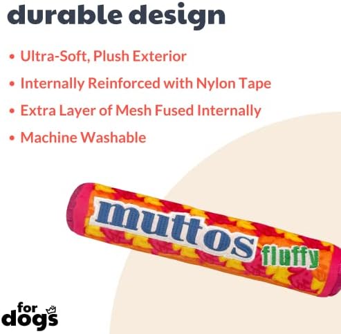 Huxley & Kent for Dogs | Muttos (Large) | Halloween Candy Dog Toy with Squeaker | Funny Dog Toy Gift | Fun, Durable, and Safe | H&K Squeaky Dog