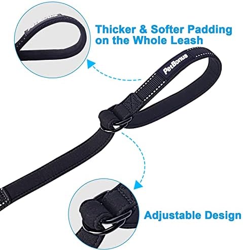 PetBonus 2-Pack Short Dog Leash, Safety Wrist Strap for Retractable Leash