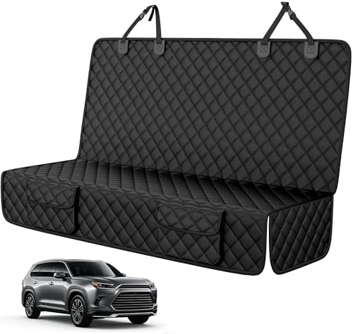 PETICON Dog Car Seat Cover for Back Seat, Rear Bench Seat Cover for SUVs