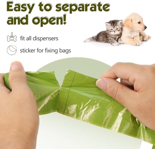 Dog Poop Bags Rolls: Extra Thick Leak Proof Easy Tear 13 x 9 in 1140 Count