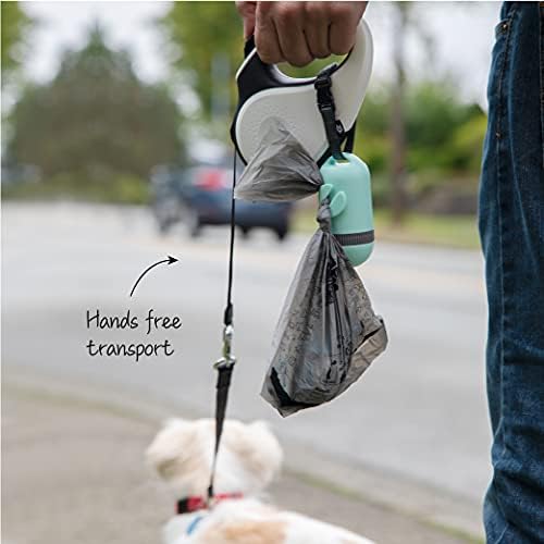 SVD.PET Dog Poop Bag Dispenser, Waste Bag Retractable, Misty Jade