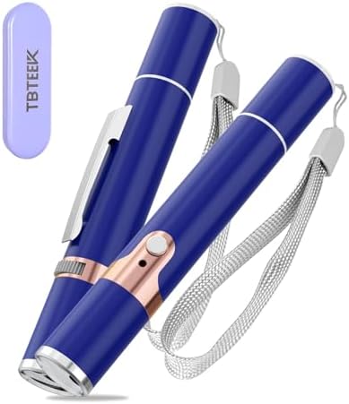 TBTeek Cat Toys, with Metal Case, 2 Pieces, Rechargeable (Blue)