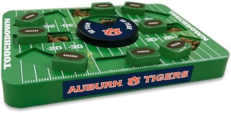 Pets First NCAA Auburn Large Puzzle Toy, New Size, Interactive Dog Treat & Slow Feeding Toy