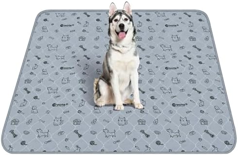 Extra Large 72"x72" Washable Pee Pads for Dog Super Absorbent, Reusable Pee Pads Non-Slip Waterproof Pet Training Mats for Playpen, Crate, Floor, Incontinence, Housebreak