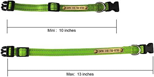 SINYUDUN Personalized Reflective Dog Collars with Customized ID Tags