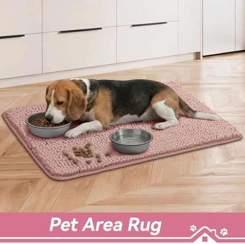 Bcoimo Super Absorbent Dog Door Mat, 36"*24" Anti Slip Mat for Muddy Paws