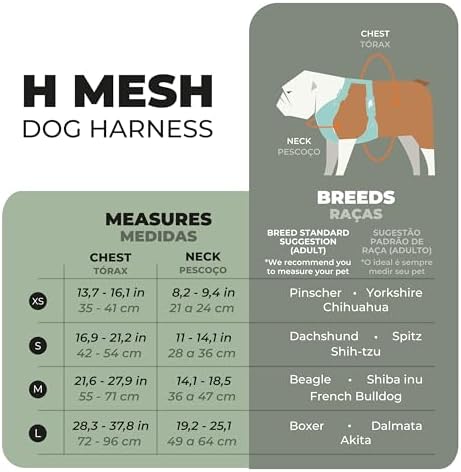 TOH Dog Mesh Harness Durable Stylish Design Puppy Harness with Adjustable Straps, Easy to Use Dog Harness Soft Perfect for Pets Training Outdoor Walking (Lilac, Large)
