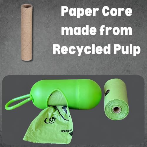 Doggy Poop Bags with Dispenser (576 Bags) Dog Waste Pickup Bags Refill Rolls Cat Waste Bags (Green, 32 Rolls, Lavender Scented)