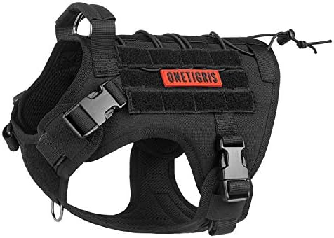 OneTigris Tactical Dog Harness with Handle No-Pull Adjustable for Small Dog
