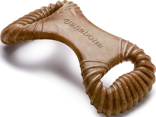 Benebone Dental Dog Chew Toy for Aggressive Chewers, Real Bacon, Medium