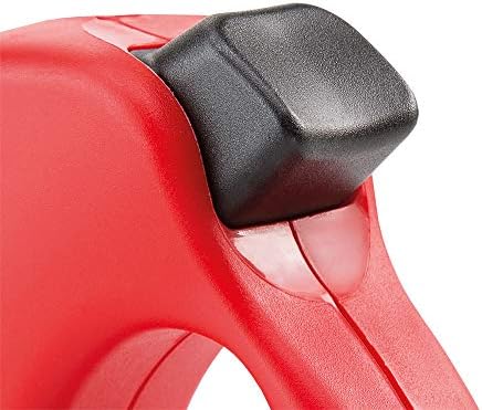 Ferplast Retractable Dog Lead Extendable Dog Leash Amigo Tape MINI, Extending Tape, 3 m, Max 12 kg, Red