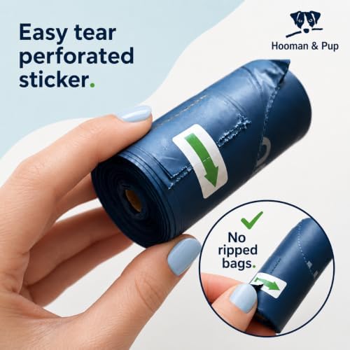 ACTUALLY EASY TO OPEN, 80 Large Dog Poop Bags + Dispenser