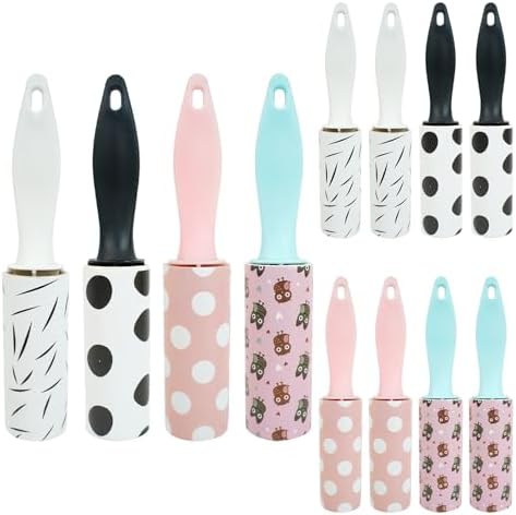 8 Pcs Mini Lint Roller, Lint Roller for Travel Size