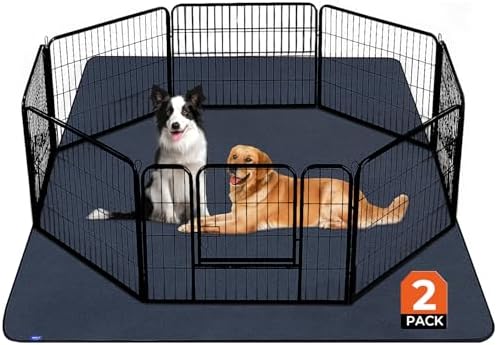 Sunsleek 72"x72" Washable Pee Pads for Dogs, 2 Pack Extra Large Puppy Pads