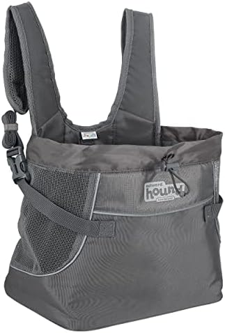 Outward Hound PupPak Dog Front Carrier, Gray, Small, 12" x 11.5" x 7.5"