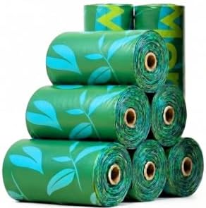 Paw Monk Leak Resistant Dog Poop Bags Rolls -120 Bags, Heavy Duty 20 Micron, Easy-Tear perforations, Easy-Open & Easy-Tie doggy poop bags Unscented