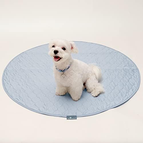 Paw Inspired Round Washable Pee Pads for Dogs, 36 Inch Size, 2 Pack