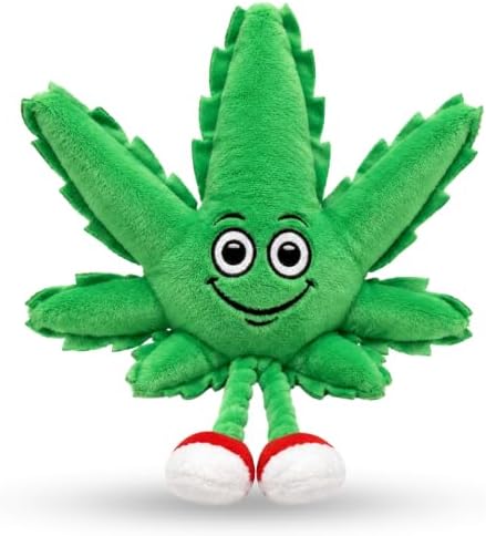 MJ the Weed Leaf | 420 Dog Toy and Collectible Plush Shelf-Sitter