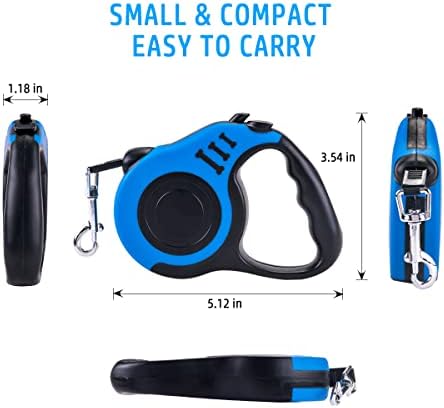 Pak Pooch Pack - Retractable Leash, Water Bottle, Paw Cleaner, Poop Bags - Small Dog Leash, Portable Dog Water Bottle