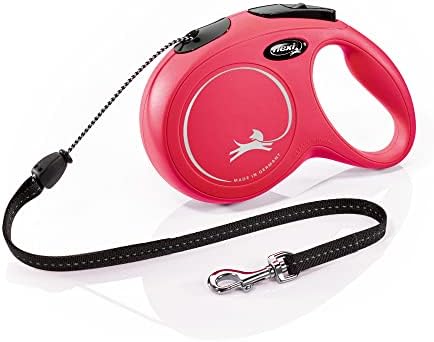 FLEXI® Classic Cord Retractable Dog Leash, Medium, 16 ft - Red