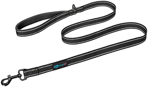 PHOEPET 5 Feet Heavy Duty Dog Leash - Reflective - Soft Padded Handle