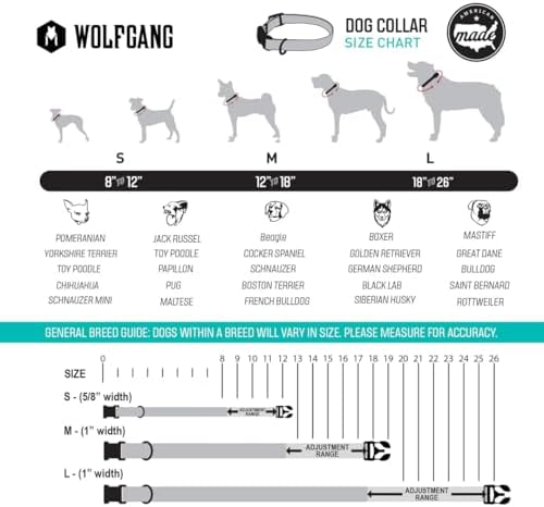 Wolfgang Heavy Duty, Adjustable Dog Collar with Quick Release Nylon Buckle for Walking & Training, DarkSkies Print, Medium