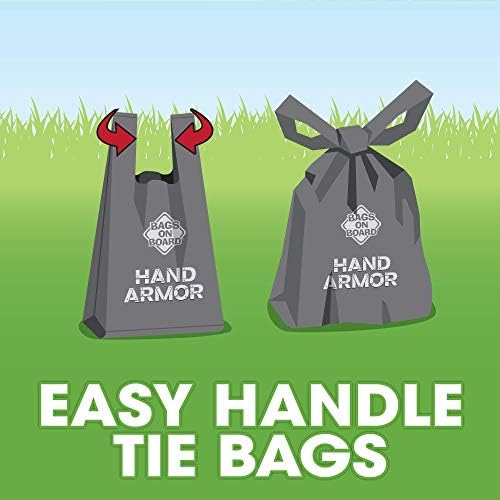 Bags on Board Dog Poop Bags with Easy Tie Handles, Drawer Pack, 200 Count
