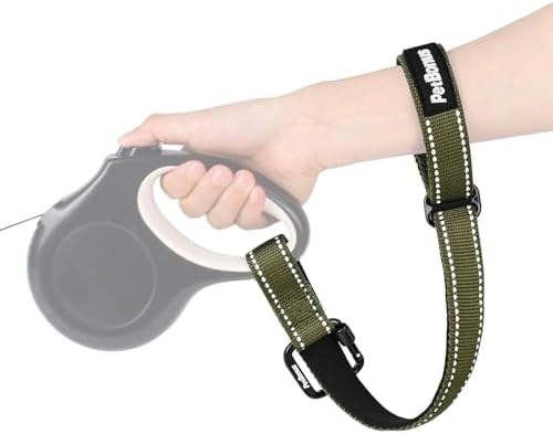 PetBonus Dog Leash Wrist Strap with Lockable Clip for Dog Retractable Leash