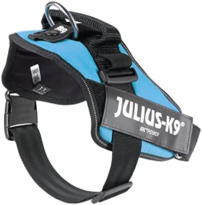Julius-K9, 16IDC-AM-1, IDC Powerharness, Dog Harness, Size: 1, Aquamarine