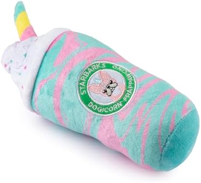 Haute Diggity Dog Starbarks Dogicorn Frapawccino Plush Dog Toy Drink Parody