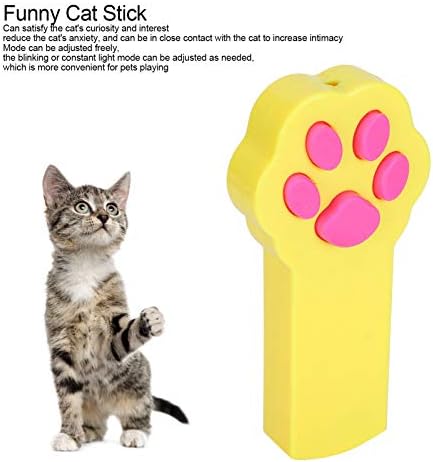 Cat Lasers Toy, 2 Pack Claw Shape Red Light Teaser with Blinking and Steady Modes, Interactive Chase Toy for Indoor Cats, Plastic and Silicone Design