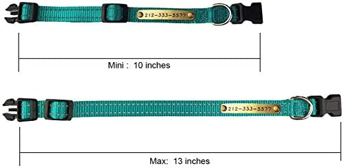 SINYUDUN Personalized Reflective Dog Collars with Customized ID Tags