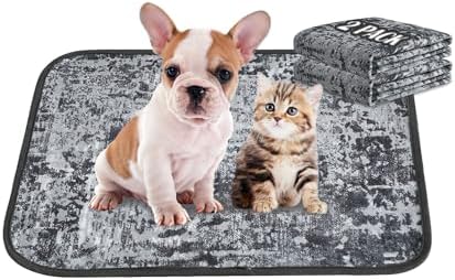 Qeils Washable Pee Pads for Dogs, Reusable Puppy Pads 18"x 24" 2 Pack
