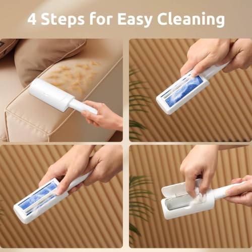 ACE2ACE Mini Pet Hair Remover for Clothes, Reusable Lint Roller for Clothes