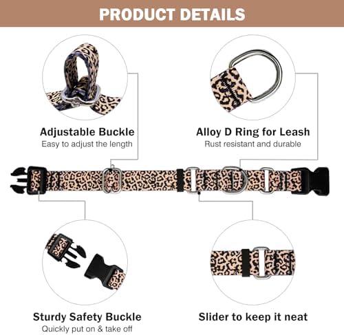 Hikiko Martingale Collar for Dogs with Special Pattern,Adjustable,M