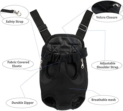 Pet Carrier Backpack - Adjustable Dog Carrier for Hiking, Travel & Carrying - Puppy & Dog Front Carrier