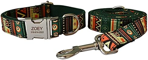 Custom Dog Collar with Names and Phone Number Engraved, Puppy Tags Personalized for Small Medium Large Pets
