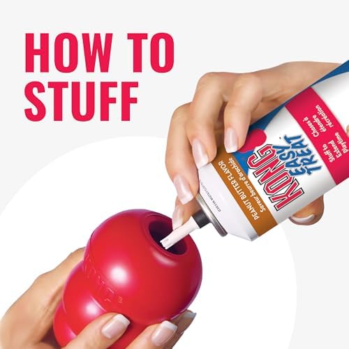 KONG Classic Stuffable Dog Toy - Fetch & Chew Toy for Dogs - Treat-Filling Capabilities & Erratic Bounce for Extended Play Time - Durable Natural Rubber Material - for Large Dogs (Pack of 3)