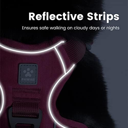 Pawaii No Pull Dog Harness with Pet ID Tag, Reflective Vest
