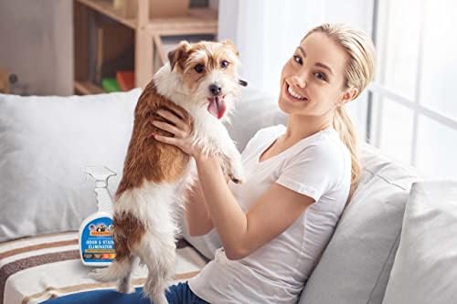 Superhero Strength Stain & Pet Odor Eliminator | Enzyme Carpet Cleaner Spray for Pets | Pet Stain Remover for Dog and Cat Urine Destroyer | Small Pet and Puppy Supplies | Pee Deodorizer