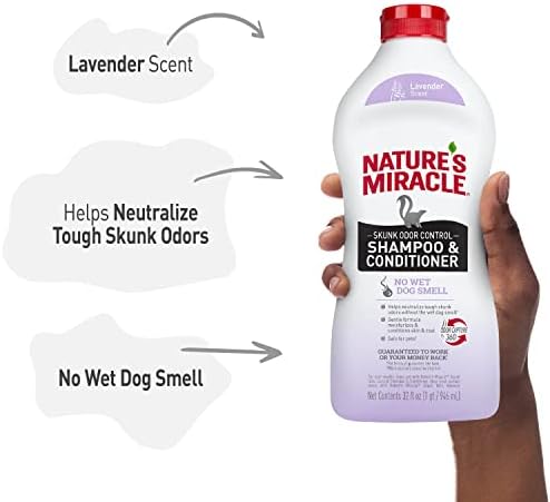 Nature's Miracle Skunk Odor Control Shampoo & Conditioner, 32 oz (Pack of 12)