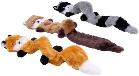 ZippyPaws Skinny Peltz No Stuffing Dog Toy Pack to Keep Them Busy - 18"